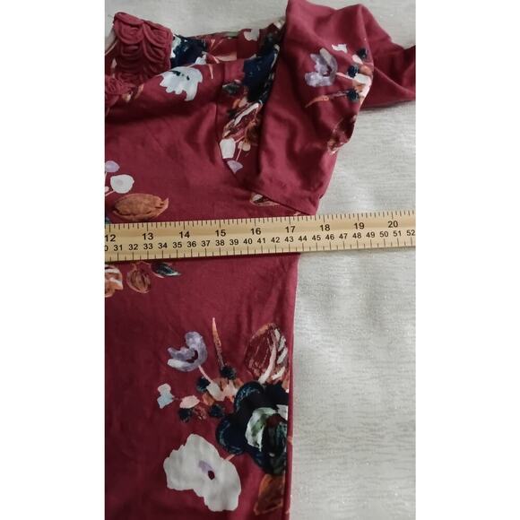 Daniel Rain Stitch Fix floral tunic crochet trim top Size Small Office Work Wear - Picture 9 of 10